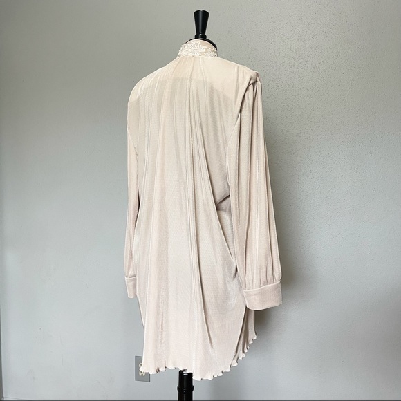 SL Collections Open Front Embroidered Cardigan M/L - Picture 6 of 11